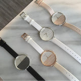 Calvin Klein Rise White Dial White Leather Strap Watch for Women - K7A236LH Authentic Buy Shop Now
