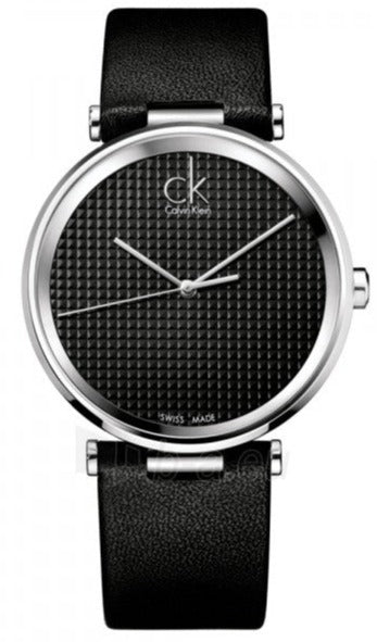 Calvin Klein Sight Black Dial Black Leather Strap Watch for Men - K1S21102 Authentic Buy Shop Now