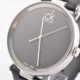 Calvin Klein Sight Black Dial Black Leather Strap Watch for Men - K1S21102 Authentic Buy Shop Now