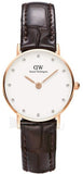 Daniel Wellington Classy York White Dial Brown Leather Strap Watch For Women - DW00100061 Authentic Buy Shop Now