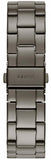 Guess G Twist Diamonds Purple Dial Black Steel Strap Watch For Women - W1201L4 Authentic Buy Shop Now