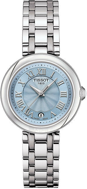 Tissot Bellissima Small Lady Light Blue Dial Silver Steel Strap Watch for Women - T126.010.11.133.00 Authentic Buy Shop Now