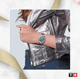 Tissot PR 100 Sport Chic Silver Dial Silver Steel Strap Watch for Women - T101.910.11.031.00 Authentic Buy Shop Now