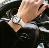 Tissot Couturier Lady Silver Dial White Leather Strap Watch For Women - T035.210.16.011.00 Authentic Buy Shop Now