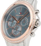 Tommy Hilfiger Ari Diamonds Blue Dial Silver Steel Strap Watch for Women - 1781976 Authentic Buy Shop Now