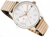 Tommy Hilfiger Brooke Silver Dial Rose Gold Steel Strap Watch for Women - 1782021 Authentic Buy Shop Now