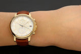 Tommy Hilfiger Claudia Rose Gold Dial Brown Leather Strap Watch for Women - 1781818 Authentic Buy Shop Now