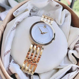 Movado Esperanza 28mm Mother of Pearl Dial Gold Steel Strap Watch For Women - 0607054 Authentic Buy Shop Now