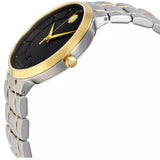 Movado 1881 Automatic Black Dial Two Tone Steel Strap Watch For Men - 0606916 Authentic Buy Shop Now