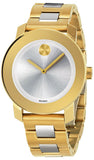 Movado Bold Silver Dial Two Tone Steel Strap Watch for Women - 3600129 Authentic Buy Shop Now