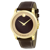 Movado Museum Classic Brown Dial Brown Leather Strap Watch For Men - 0606880 Authentic Buy Shop Now