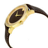 Movado Museum Classic Brown Dial Brown Leather Strap Watch For Men - 0606880 Authentic Buy Shop Now