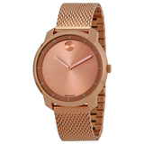 Movado Bold Rose Gold Dial Rose Gold Mesh Bracelet Watch For Women - 3600243 Authentic Buy Shop Now
