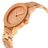 Movado Bold Rose Gold Dial Rose Gold Steel Strap Watch for Women - 3600342 Authentic Buy Shop Now