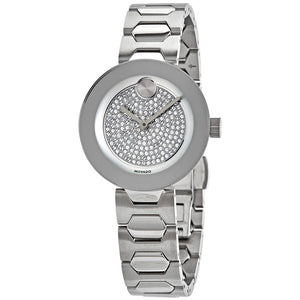 Movado Bold Silver Dial Silver Steel Strap Watch For Women - 3600567 Authentic Buy Shop Now
