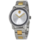 Movado Bold Diamonds Silver Dial Two Tone Steel Strap Watch for Women - 3600451 Authentic Buy Shop Now