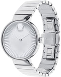 Movado Edge Silver Dial Silver Steel Strap Watch for Women - 3680012 Authentic Buy Shop Now