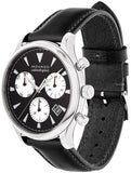 Movado Heritage Chronograph Black Dial Black Leather Strap Watch for Men - 3650005 Authentic Buy Shop Now