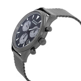 Movado Heritage Calendoplan Chronograph Black Dial Grey Mesh Strap Watch for Men - 3650100 Authentic Buy Shop Now