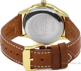 Movado Heritage Celestograf Navy Blue Dial Brown Leather Strap Watch For Women - 3650010 Authentic Buy Shop Now