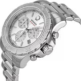 Movado Series 800 Chronograph Silver Dial Silver Steel Strap Watch For Men - 2600111 Authentic Buy Shop Now