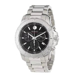 Movado Series 800 Chronograph Black Dial Silver Steel Strap Watch For Men - 2600110 Authentic Buy Shop Now