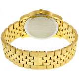 Movado Museum Black Dial Gold Steel Strap Watch For Men - 606997 Authentic Buy Shop Now