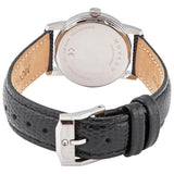 Movado Museum Blue Dial Black Leather Strap Watch For Women - 2100010 Authentic Buy Shop Now