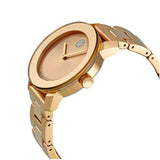Movado Bold Rose Gold Dial Rose Gold Steel Strap Watch for Women - 3600086 Authentic Buy Shop Now