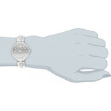 Movado Sapphire Diamonds Silver Dial Silver Steel Strap Watch For Women - 606814 Authentic Buy Shop Now