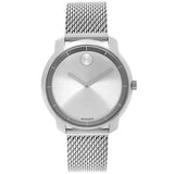 Movado Bold Silver Dial Silver Mesh Bracelet Watch For Women - 3600241 Authentic Buy Shop Now