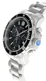 Movado Series 800 Chronograph Black Dial Silver Steel Strap Watch For Men - 2600142 Authentic Buy Shop Now