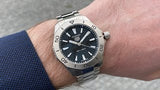 Tag Heuer Aquaracer Professional 200 Quartz Black Dial Silver Steel Strap Watch for Men - WBP1110.BA0627 Authentic Buy Shop Now