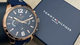 Tommy Hilfiger Decker Multifunction Blue Dial Blue Rubber Strap Watch for Men - 1791474 Authentic Buy Shop Now