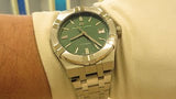 Maurice Lacroix Aikon Automatic Green Dial Silver Steel Strap Watch for Men - AI1807-SS002-630-1 Authentic Buy Shop Now