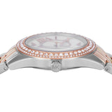 Michael Kors Harlowe Three-Hand Mother of Pearl White Dial Tri Tone Steel Strap Watch for Women - MK4846 Authentic Buy Shop Now