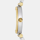 Tory Burch Classic T White Dial Two Tone Steel Strap Watch for Women - TBW9014 Authentic Buy Shop Now