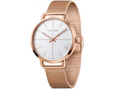 Calvin Klein Even White Dial Rose Gold Mesh Bracelet Watch for Women - K7B21626 Authentic Buy Shop Now