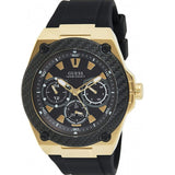 Guess Legacy Black Dial Black Rubber Strap Watch for Men - W1049G5 Authentic Buy Shop Now