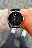 Tommy Hilfiger Kyle Quartz Black Dial Black Leather Strap Watch for Men - 1791630 Authentic Buy Shop Now