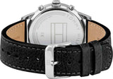Tommy Hilfiger Kyle Quartz Black Dial Black Leather Strap Watch for Men - 1791630 Authentic Buy Shop Now