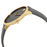 Movado 70th Anniversary Special Edition Grey Dial Grey Leather Strap Watch For Women - 0607140 Authentic Buy Shop Now