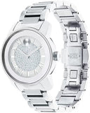 Movado Bold Crystal Pave Silver Dial Silver Steel Strap Watch for Women - 3600254 Authentic Buy Shop Now