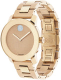 Movado Bold Rose Gold Dial Rose Gold Steel Strap Watch For Women - 3600335 Authentic Buy Shop Now