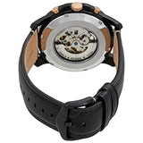 Fossil Grant Automatic Black Dial Black Leather Strap Watch for Men - ME3028 Authentic Buy Shop Now