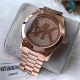 Michael Kors Runway Rose Gold Dial Rose Gold Steel Strap Watch for Women - MK5661 Authentic Buy Shop Now