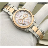 Fossil Perfect Boyfriend Mother of Pearl Dial Two Tone Steel Strap Watch for Women - ES4135 Authentic Buy Shop Now