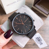 Michael Kors Jaryn Black Dial Black Stainless Steel Strap Watch for Men - MK8504 Authentic Buy Shop Now