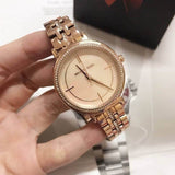 Michael Kors Cinthia Mother of Pearl Rose Gold Dial Rose Gold Steel Strap Watch for Women - MK3643 Authentic Buy Shop Now