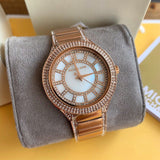 Michael Kors Kerry Mother of Pearl Dial Rose Gold Steel Strap Watch for Women - MK3313 Authentic Buy Shop Now